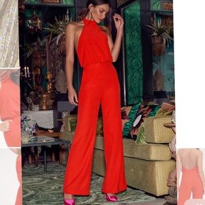 Lulus Red Moment For Life Jumpsuit
